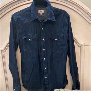 Levi's Dark Denim Western Shirt
